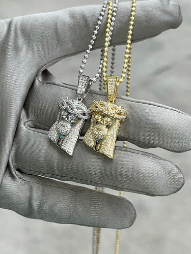 Small Jesus Pendant with Chain