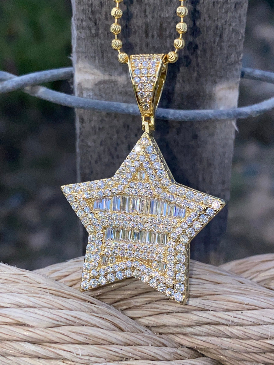 Flooded Star Necklace – Raheem Da Jeweler